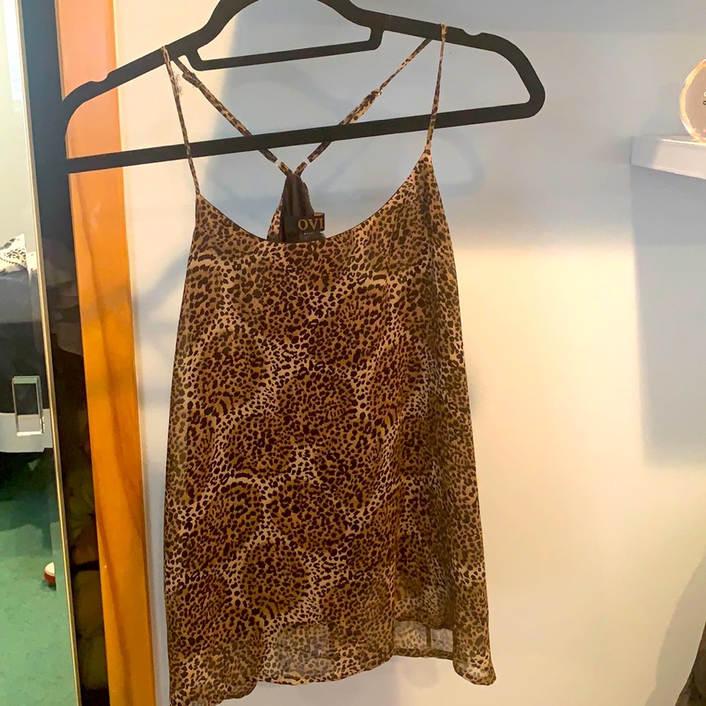 Medium OVI cheetah print tank